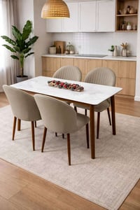 ميز طعام مرمر نوعية ممتازة جدا 💯 يتحمل وزان ثقيله السطح مرمر  الأرجل ح...