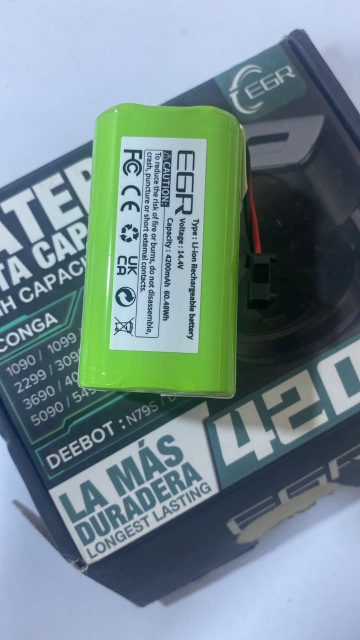 بطارية ريبوت + فرش متوفره سعر 15الف
البطارية متوافقة مع مجموعة واسعة من المكانس الروبوتية، منها:
Eufy RoboVac: موديلات مثل 11S، 11S MAX، 15C، 30، 30C، و 35C.
Ecovacs Deebot: موديلات N79، N79S، DN622، و CEN360.
Conga: موديلات 990، 1090، و 1790.


**إذا كنت صاحب هذا الإعلان وتريد حذفه لأي سبب، رجاءا أرسل رسالة إلى الدعم الفني**