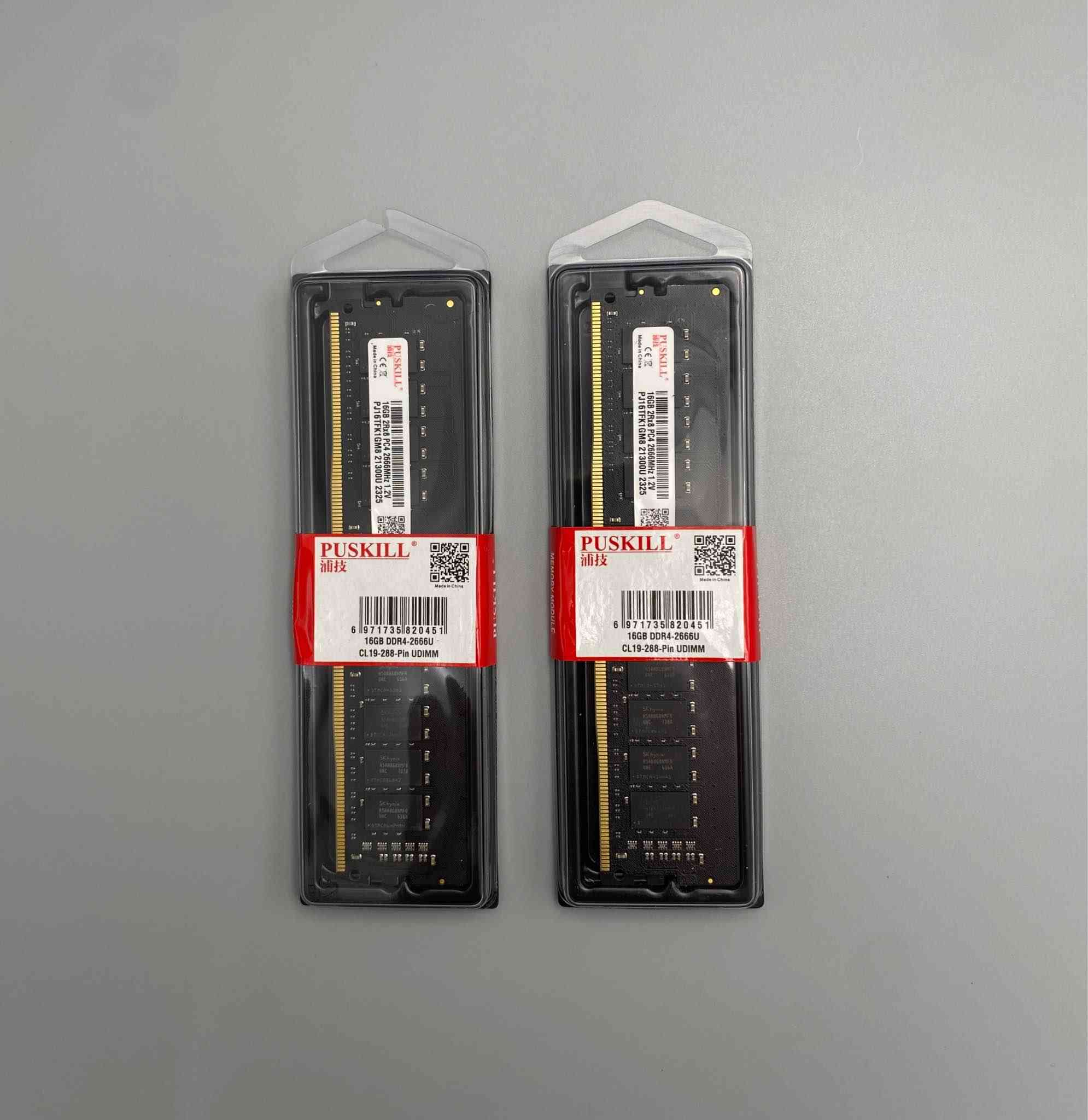 Puskill 32GB DDR4 Desktop RAM Kit – (2×16GB)

🔹 السعة: 32GB (قطعتين – كل قطعة 16GB)
🔹 النوع: DDR4 UDIMM
🔹 السرعة: 2666MHz ⚡
🔹 الفولتية: 1.2V لاستهلاك طاقة أقل 🔋
🔹 التوافق: متوافقة مع أغلب اللوحات الأم الداعمة DDR4
🔹 الأداء: مناسبة للألعاب، المونتاج، وتعدد المهام بسلاسة أعلى

السعر: 180 الف

خدمة توصيل 🚚 لكافة أنحاء العراق 🇮🇶 بغداد, العراق


**إذا كنت صاحب هذا الإعلان وتريد حذفه لأي سبب، رجاءا أرسل رسالة إلى الدعم الفني**