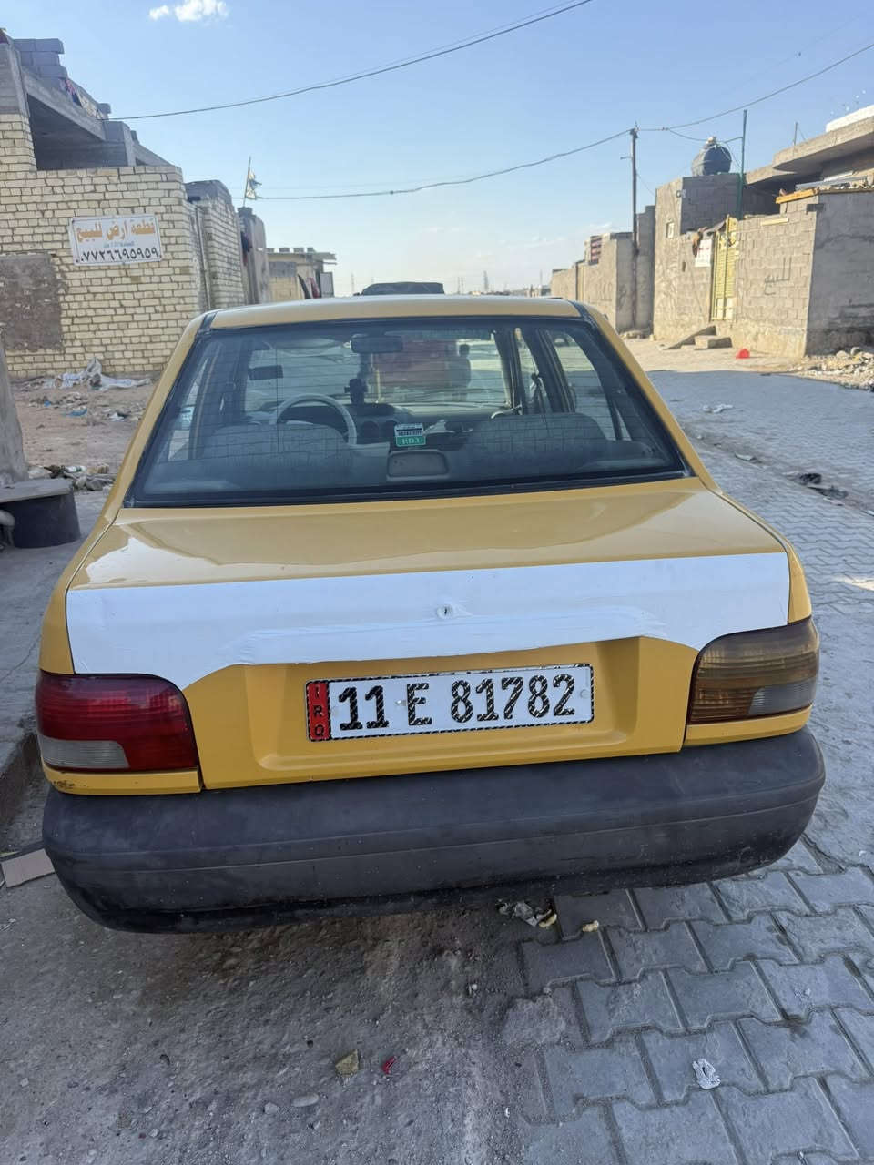 سلام عليكم سايبة موديل 2013 مصفرة هيئة وغرامات تبريد شغال سيارة بيه طابوكة جديدة وصدر امامي خلفي جديد السعر 26 مكاني بغداد الحميدية ***********
