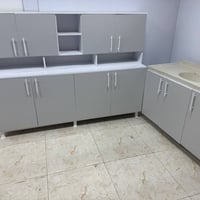 كاونتر خشب • مترين • ٣ قطع