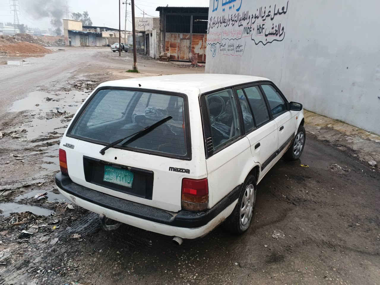 مازدا 320 بدايه نفخ ثانويه الخضراء بدون صبغ بدون صبغ جير ما بيش السعر 15.    ***********
