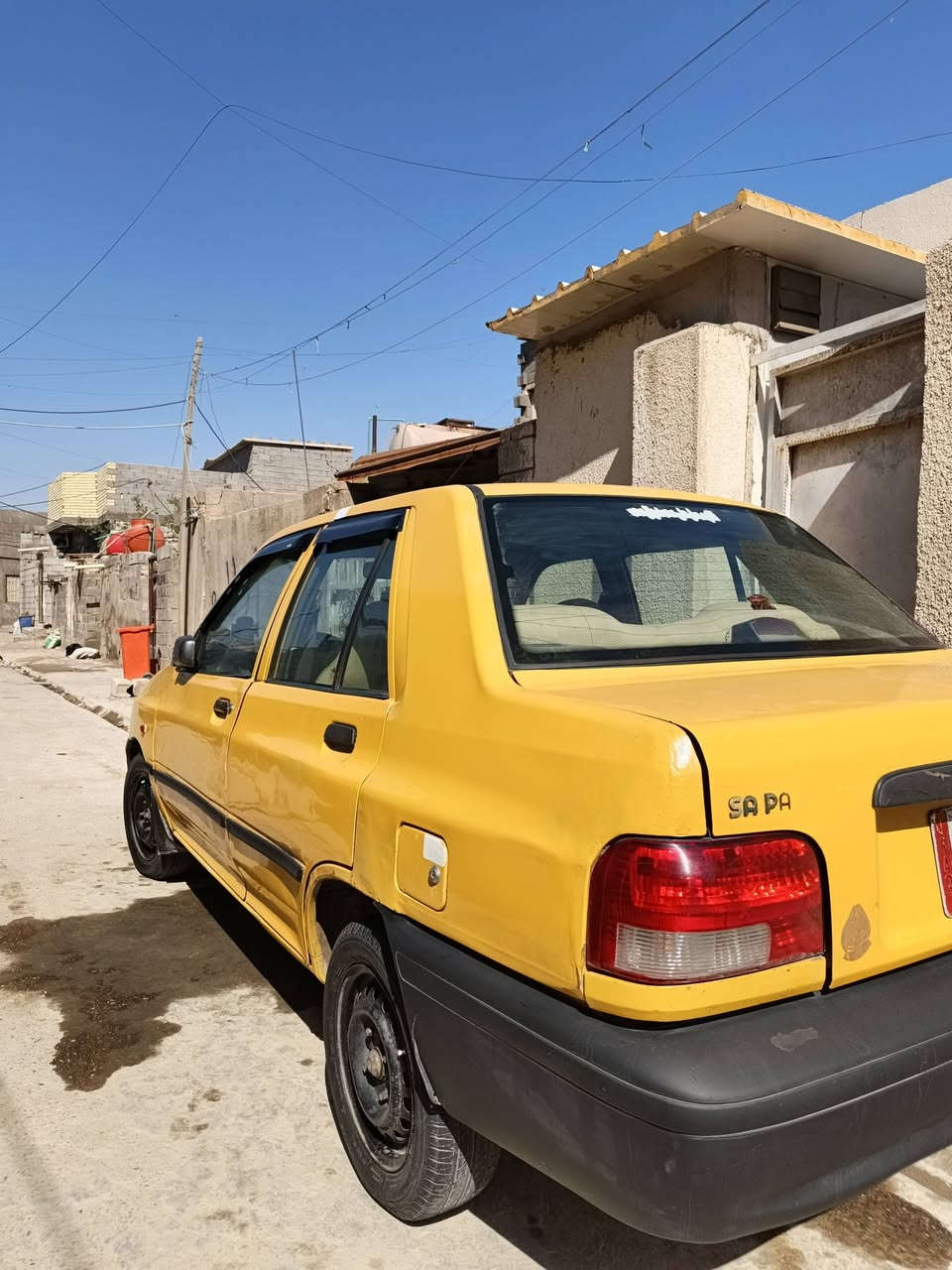 السلام عليكم سايبه للبيع مديل 15 رقم بغداد تحويل ثاني يوم السياره خير من الله تخم تاير و تخم رباطات مبدل جاملغ جهة الصدر بدون ضرر السياره بدون صبغ ومعجون كهربائيات كله شغاله السعر ٣٢وبيه مجال مكان بغداد مدينه الصدر ***********
