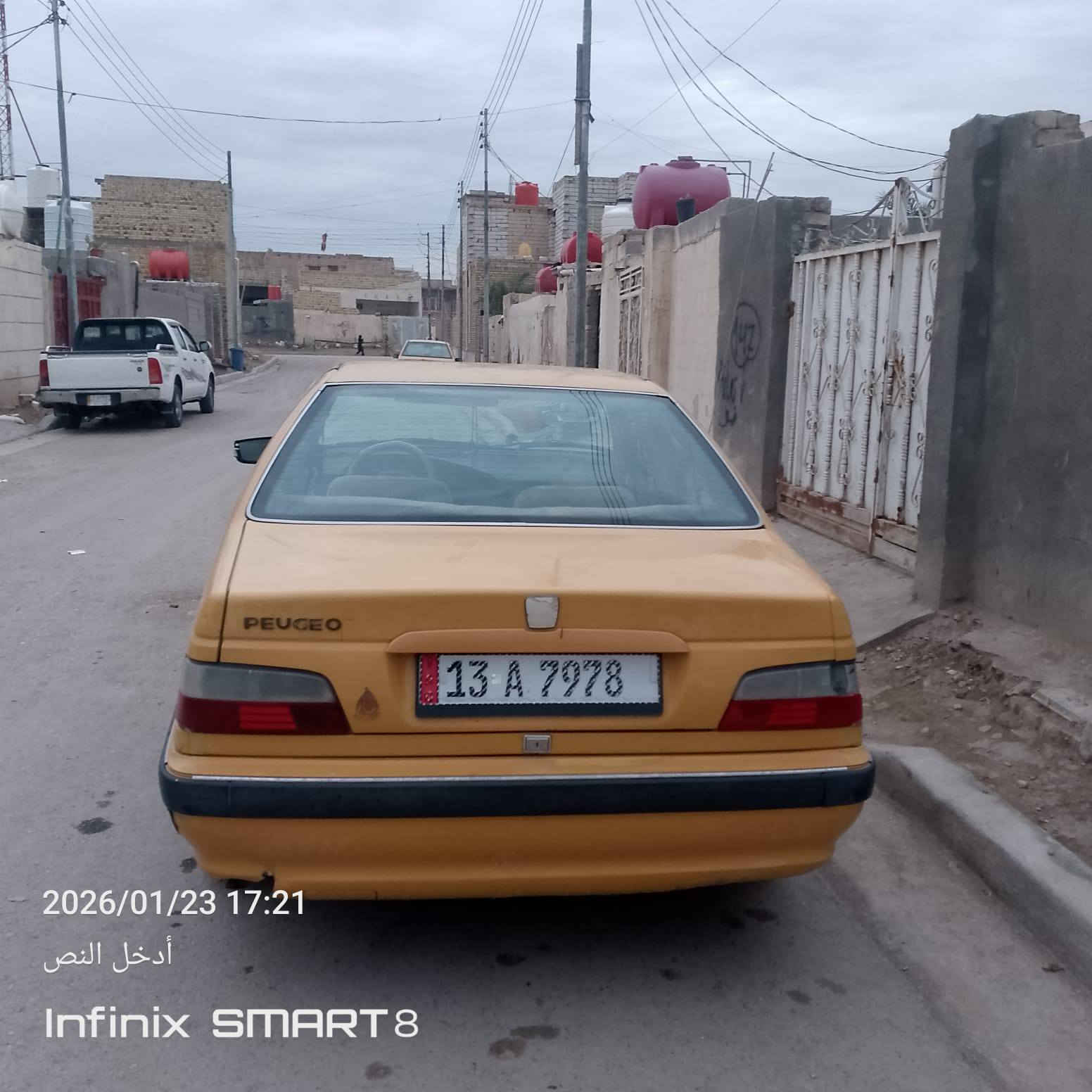 سلام عليكم بيجو للبيع موديل 13 مكفولة من الضربه ومن الصبق محرك مكفول كير كله جديد السعر 35 وبيه مجال مكان العماره الهاتف ***********
