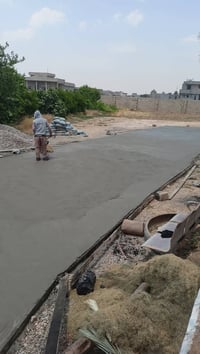 صب ناعم  وصب اساسات  وصب لاش وصب ساحات وتسليح وتسفيط اساسات  078063704...