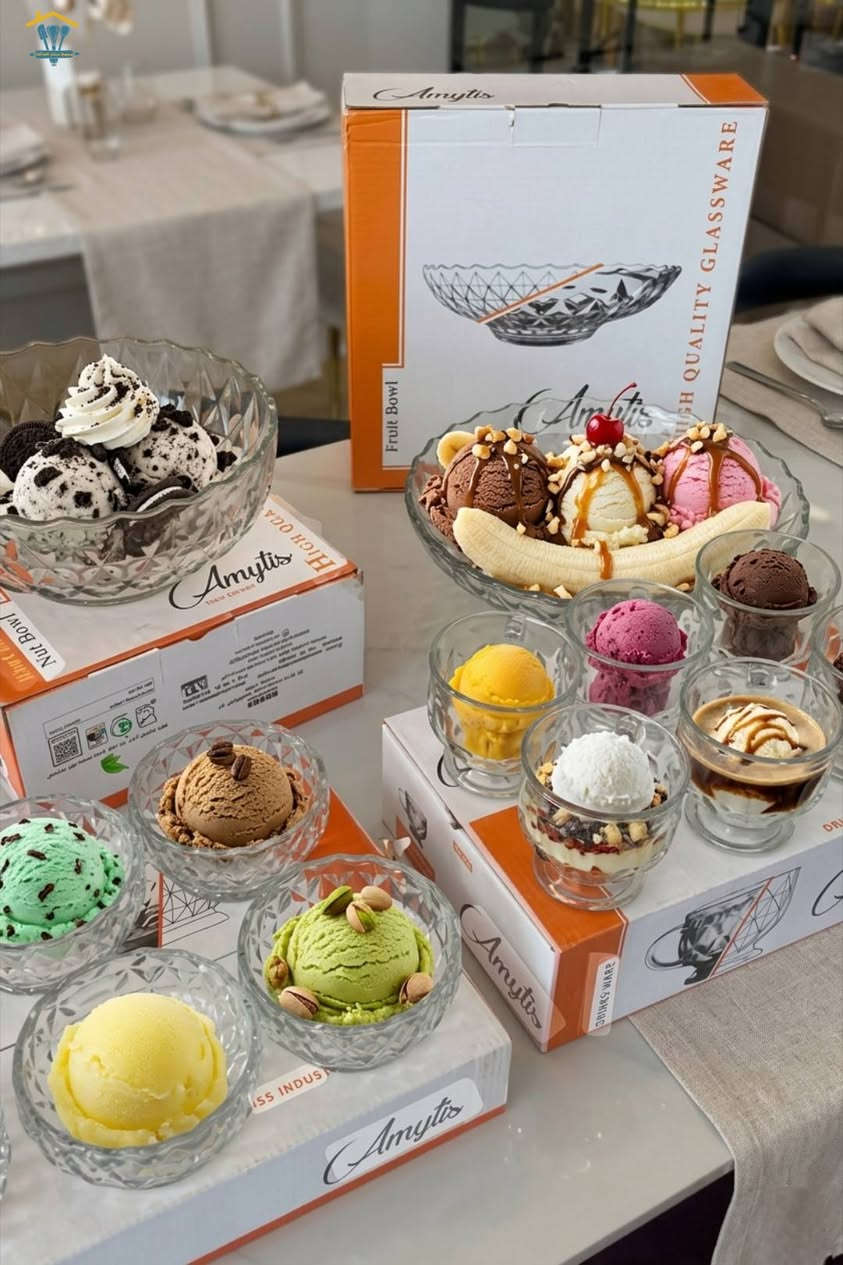 #تحية_طيبة_زبائننا_الكرام
 وفرنالكم 
 بكج  زجاجيات فاخر 21 قطعة 

اجمل هدية ممكن تقدمها هذا السيت هو  اختيارك الصح 👌
أيضاً مناسب للعيد، الضيافة، أو حتى استخدام يومي بشكل أنيق 
 محتويات السيت:

كاسة  كبيرة كلش حلوة لتقديم الفواكه أو الحلويات
مقدمة وسط   مناسبة للمكسرات الحلويات
6 كاسات  حلوة للتقديم الفردي (مهلبية، جيلي) 
6 كاسات آيس كريم 
6  صحون صغيرة للضيافة والترتيب الأنيق
 الزجاج نقشة فخمة وواضحة
 شكل راقي يليق بالضيافة والمناسبات

#سعر_البكج_كامل ١٧،٠٠٠ الف دينار فقط🔥

#العنوان_الانبار_قضاء_عنه_شارع_الحضرة_قرب_مطعم_صلاح_الدین
 مقابل أنشائية ابو أيمن
#تتوفر_خدمة_التوصيل_جميع_انحاء_العراق

للأستفسار يمكنكم المراسلة على الواتساب  0780 469 6573
