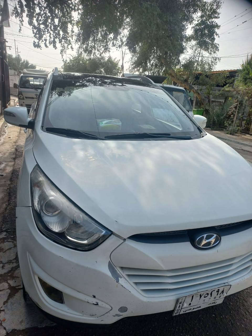 السلام عليكم ..توسان 11 مكفولة كفاله عامة ما عدا شخوط وتكحيل بسيط السعر 133$ ورقة
كير مكينة حدادية تبريد وتدفئة كهريائيات كله مكفول 
مكانها بغداد بلديات
بانو راما  اشاير بالمري  تخم تاير مكينة 2000 دوش 
السيارة بسمي تحويل مباشر 
***********
