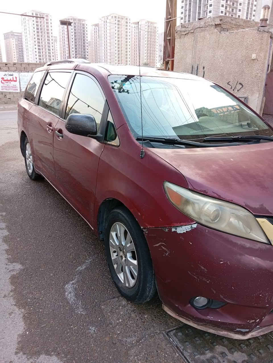 تيوتوتا سينا 2012 مراوس بسينا 2021 هايبرد مواصفات XLE معروفة حادثها جاملغ وبنيد ا
و بغداد باب السلايد و شوية من باب السايق

تفاصيل أكثر خاص او واتساب
***********
