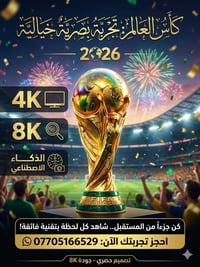🚀 استعد لثورة المشاهدة في مونديال 2026! 🏆لا تشاهد المباراة فحسب.. بل ع...