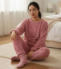 بجامة فرو ناعمة • 3 قطع • توصيل محافظات