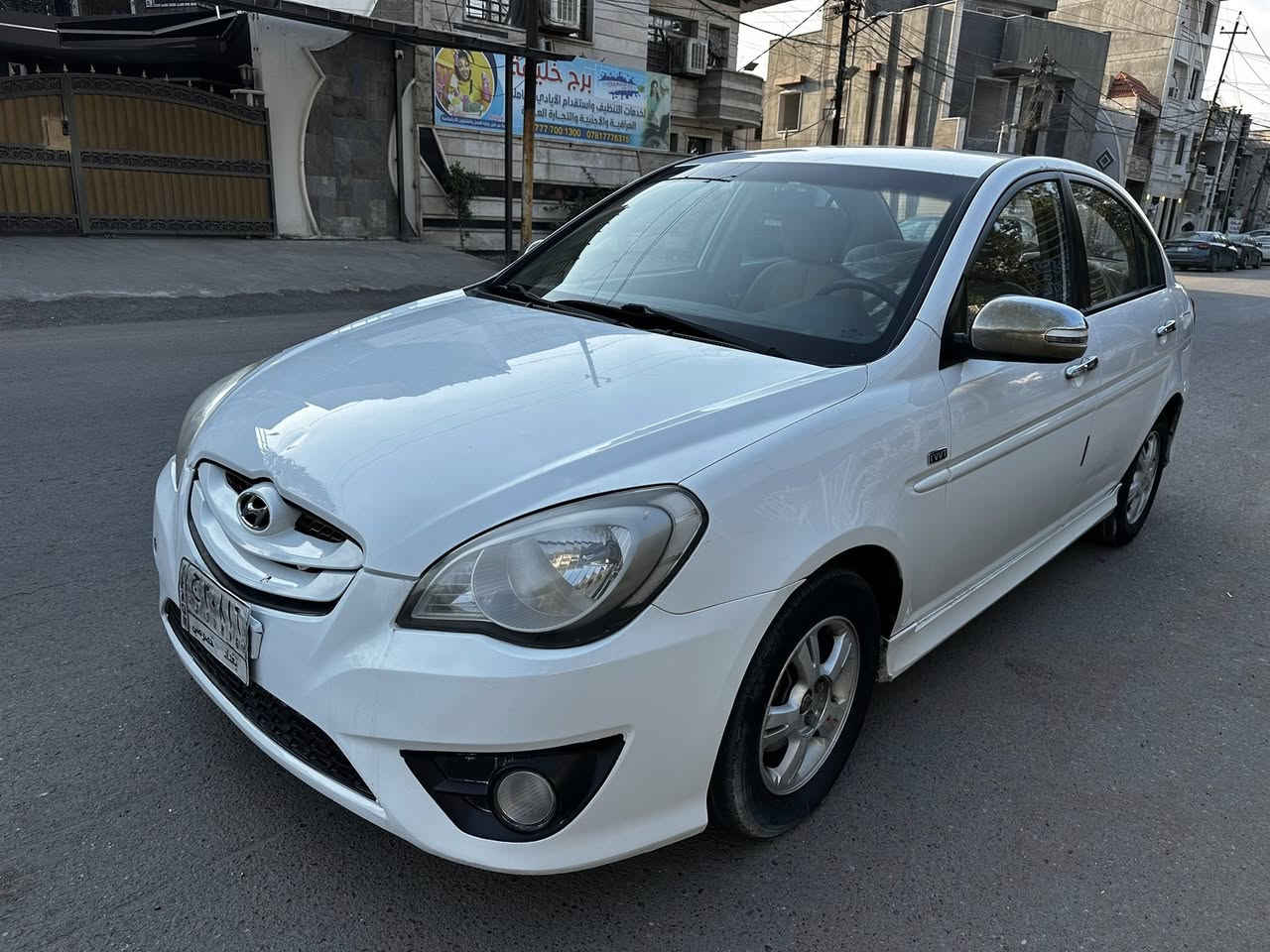 ***********
اكسنت خليجي موديل 2011 محرك 1600 المرغوب السعر 97 ورقة  سيارة بدون صبغ بيها فقط جاملغ خلفي يمين كير اوتو رقم بغداد مشروع وطني تحويل مباشر سياره نضيفه حيل بدون اي نقص كير محرك كلها جاهزة مكان السيارة بغداد الصليخ ال ٦٠٠ للاستفسار هذة رقمي ***********
