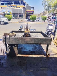شواية سمك متحركة • حوض سمك زجاجي