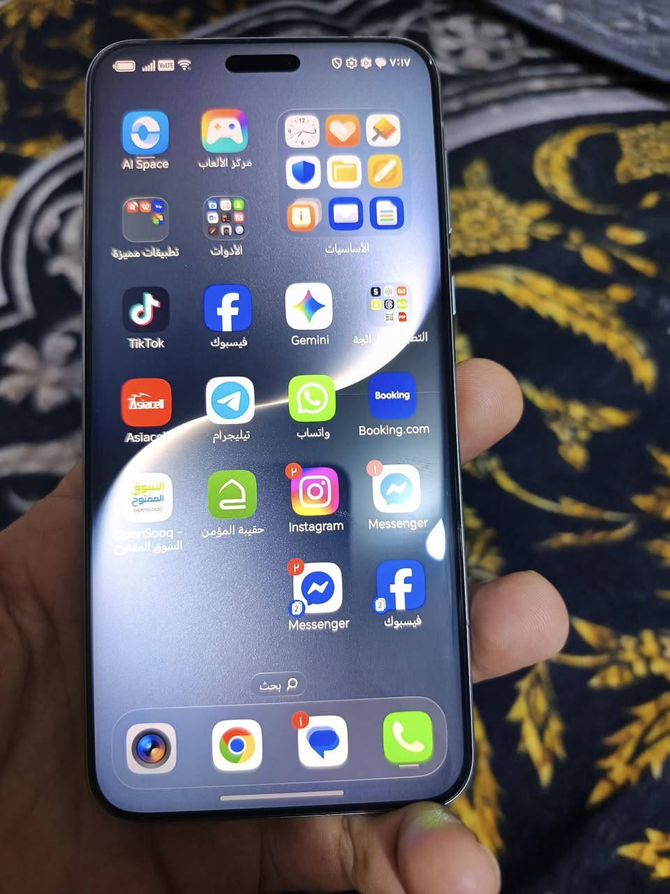 للبيع مكان بصره هونر ماجك سفن برو اخو الجديد 512 كامل ملحقات مكفول السعر قفل 850الف اتصال ***********
