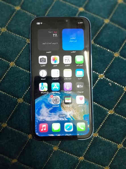 سلام عليكم ✌️
ايفون اكس ار محور 13 برو لون سمائي مميز 
جهاز نظيف كلش فقط مبدل بطاريه 

بطاريه 💯    السعر ١٧٥ وبي مجال شراي تشلع عيوني مو شراي لا تعلق ولا تجي 
ذاكره 128 
 
مكاني بغداد الشعله ***********
