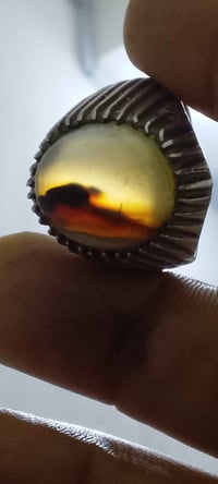 خاتم فضة • عقيق يماني • البصرة