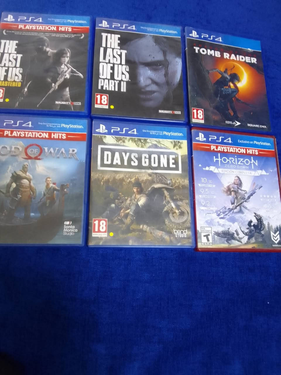 السلام عليكم  اقراص بلي  4  وأكس بوكس للبيع


**إذا كنت صاحب هذا الإعلان وتريد حذفه لأي سبب، رجاءا أرسل رسالة إلى الدعم الفني**