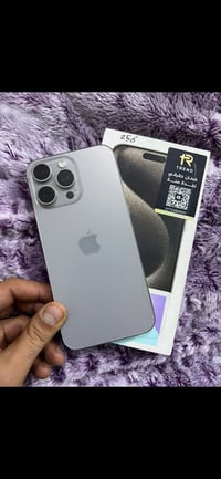ايفون للبيع   15 برو ماكس   ذاكره 256   بطاريه 91   دبل سيم   نموذج Za...