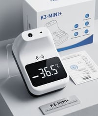 جهاز فاحص حرارة الجسم الفحص الذكي K3-MINI+ 🌡️ | الأمان والسرعة في مكان...
