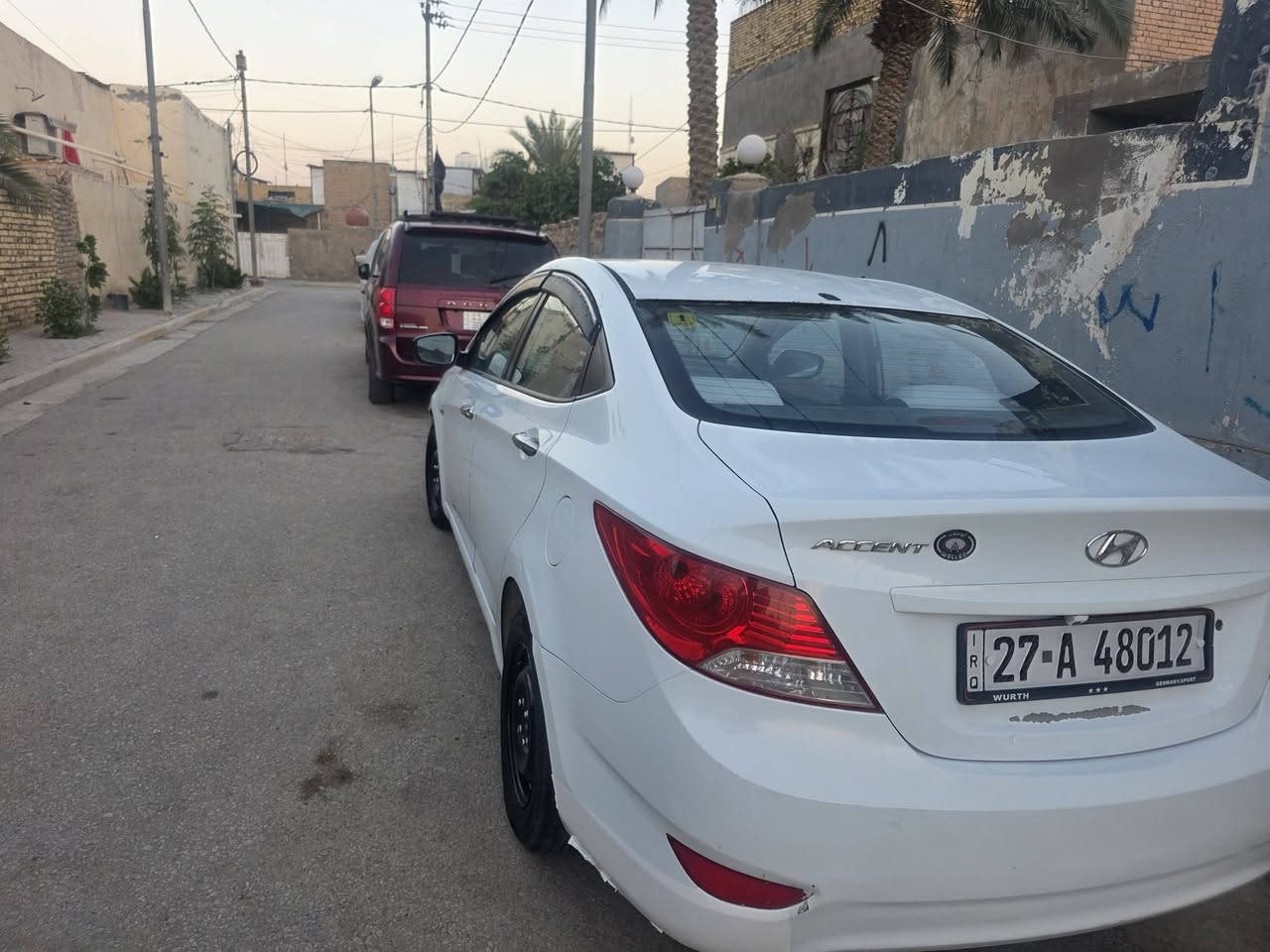 اكسنت 14 ذي قار بسمي رقم نكليزي 
بيه جاملغ لامامي جه لسايق وداير جاملغ لخلفي 
$87 وبيه مجال
***********
