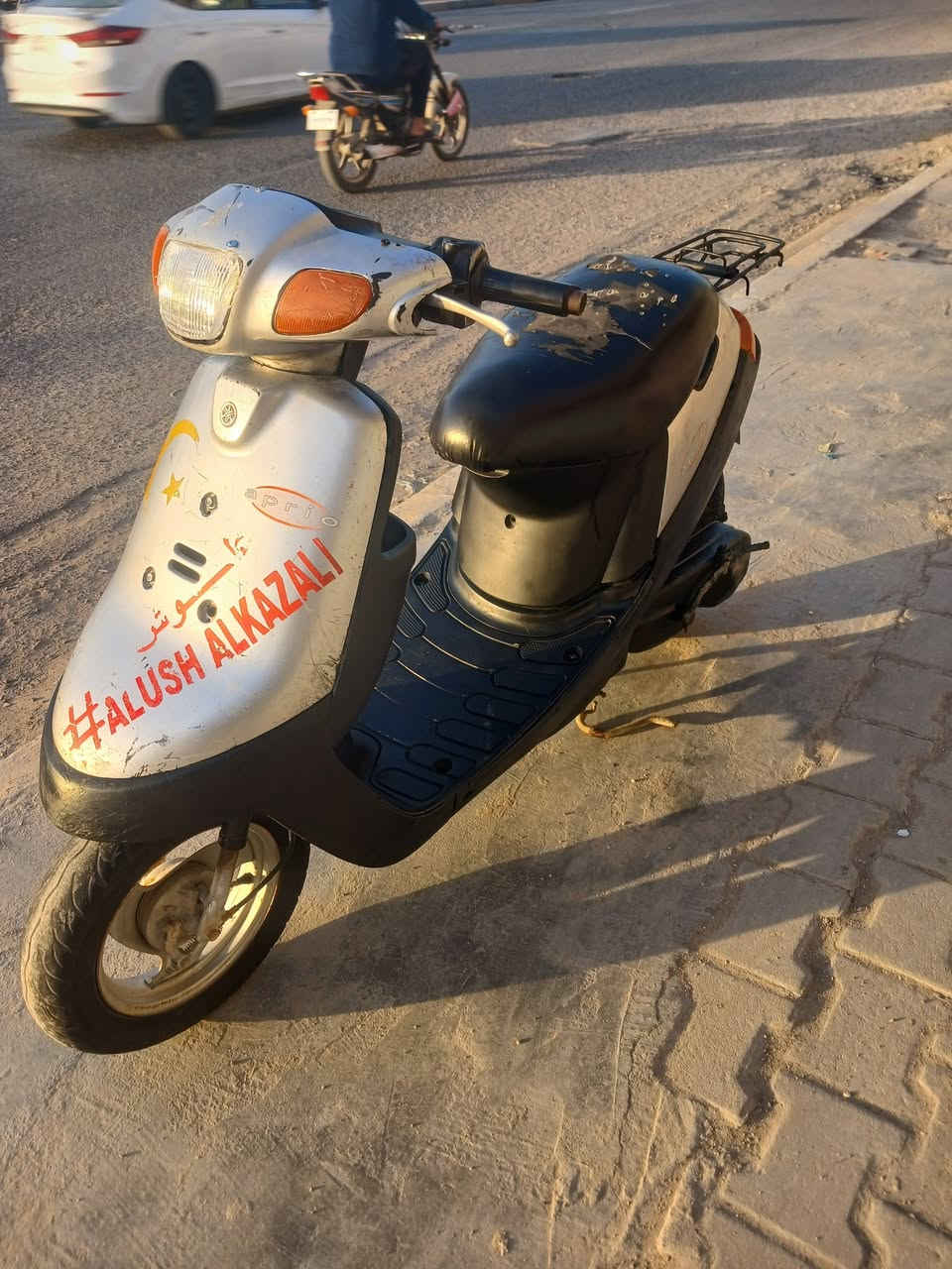 سلام عليكم بطه للبيع
دراجه حلوه 
مجفته مره وحده 
كهربايات شغاله 
سعر ٢٢٥
مكاني مقابل كراج الموحد 
***********
