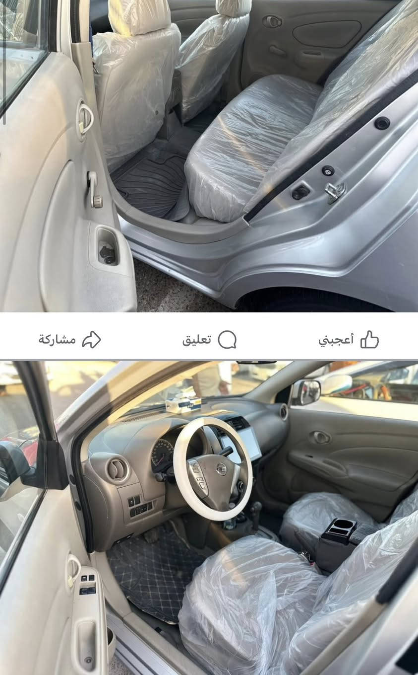 نيسان صني هندي 2019 رقم بغداد مشروع وطني  ضرر جانبي مكان ذي قار ***********
