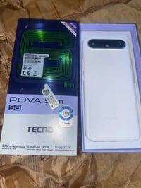 جهاز TECNO POVA Slim 5G انحف جهاز بالعالم مستخدم 3 أسابيع بطاريه 100 و...