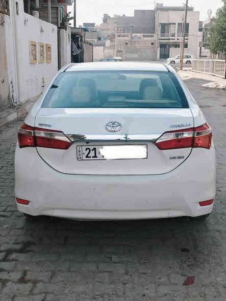 سلام عليكم
كورلا خليجي 
موديل 2014
بيها قطعتين صبغ والباقي مكفول السونار مرفق مع المنشور 
الموصفات XLi
مكينه 1600
شاشه 
كامره دواره 
حساسات 
اشاير ب المري 
تحكم استيرن 
تخم تاير 
تبريد ثلج 
گير ومكينه خير من الله 
لايت زنون بعد بيها هواي موصفات 
رقم السليمانية 
مكاني بغداد 
ه‍ ***********
