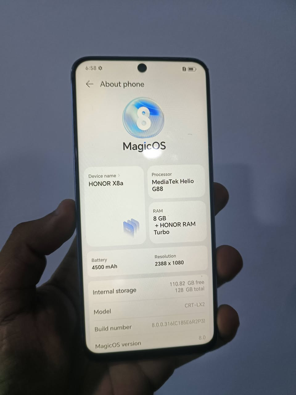 Honor x8a
Ram8+turbo 
128GB 2SIM 4G 
تنها جامي گوراوه بيكيشه يه 
نرخ ٨٥هه زار


**إذا كنت صاحب هذا الإعلان وتريد حذفه لأي سبب، رجاءا أرسل رسالة إلى الدعم الفني**