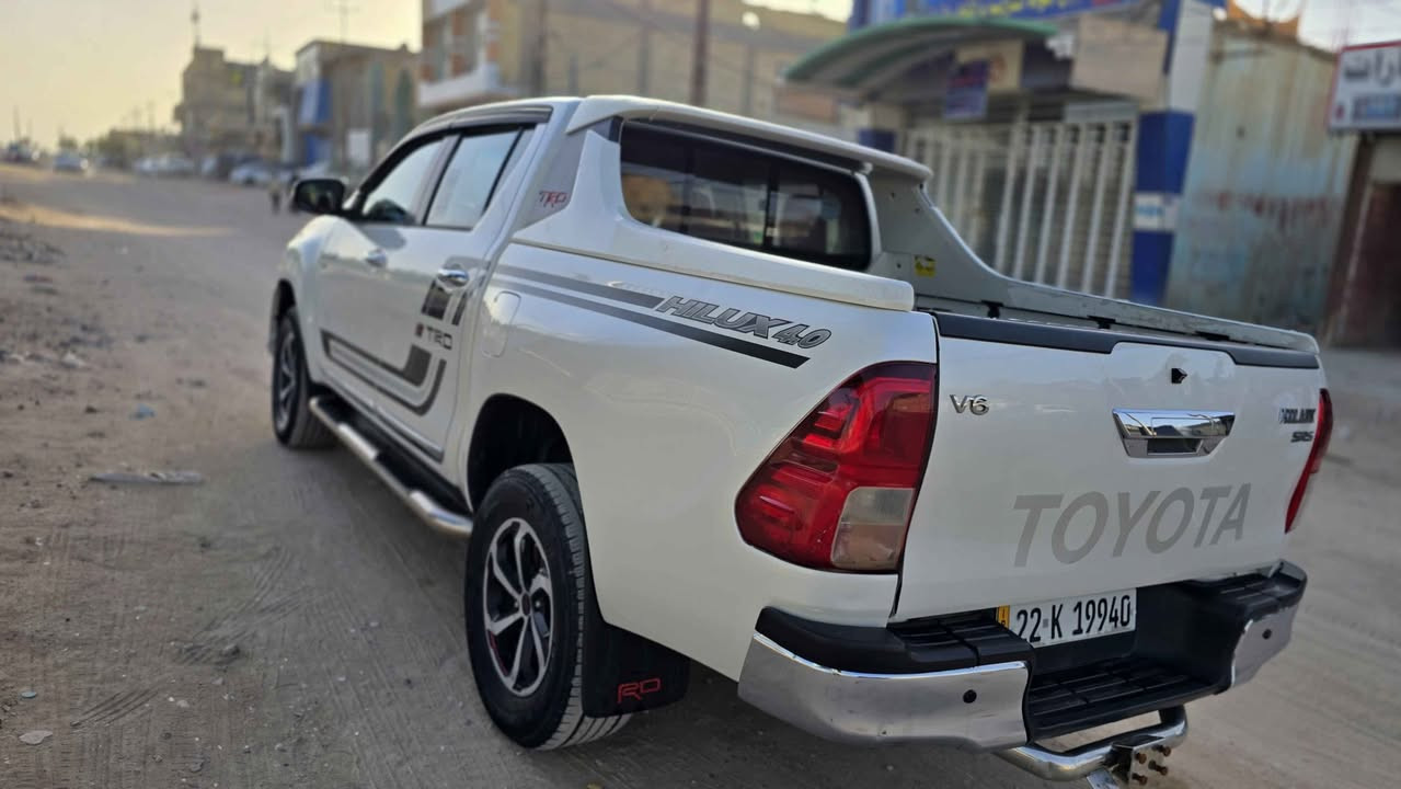 السلام عليكم
Toyota TRD 2019
4X4

للبيع
سيارة مكفولة كفالة عامة ما عدا صبغ بالهلالي مالت چاملخ الخلفي واصل للخطة

محرك وگير جديد كفالة
حدادية امامي خلفي مع دبلات كلة جديد كفالة
باتري جديد
سيارة جديدة وترايك وين ما يعجبك

رقم اربيل الجديد سنوية ما ساقطة
تحويل وكالة حاضر

مكان النجف
السعر 290 وبيها مجال
*********** تواصل النجف, العراق
