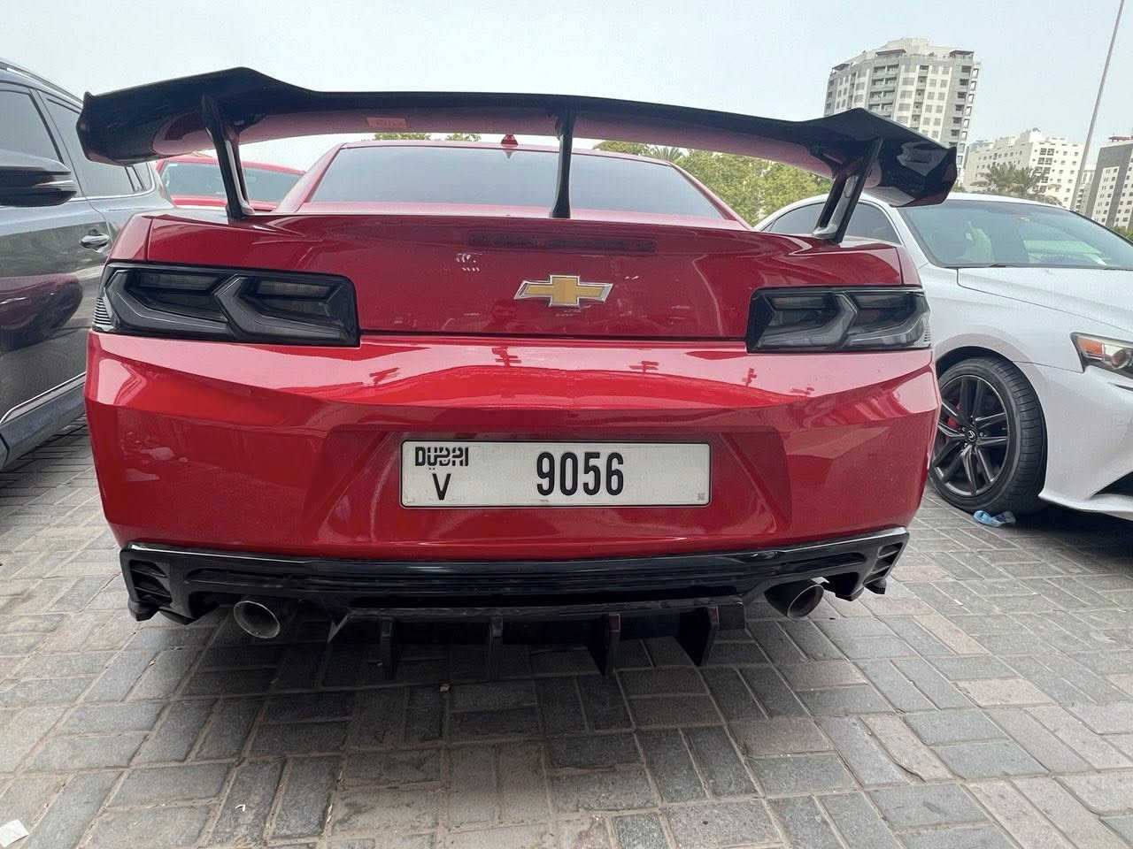 تحديث خلفي
تحديث كمارو 2014-2015
دعامية شكل 18
دفيوزر 
حلوك صالنصة دبل كزوز
بك لايت كورفيت

توصيل موجود 
واتسب ***********
