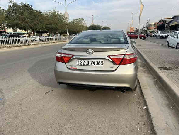 السلام عليكم اخوان /   كامريSE  امريكي موديل2016 لون ذهبي رقم اربيل  بطاقة بانزين موجودالسيارة سنويه بأسمي شرط تحويل  السيارة بدون صبخ فقط تعديل بارد محرك نظيف وكير شرط السيارة
مكانها محافظة كركوك 
السعر ب 168بي مجال للشراي 
رقم موبايل ***********
