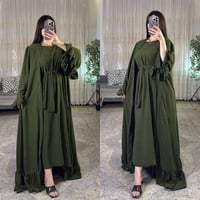 بس شوفيلي جمال الالوان 😍😍 فستان متكون من قطعتين #بشت + بينصل نوع الخام...