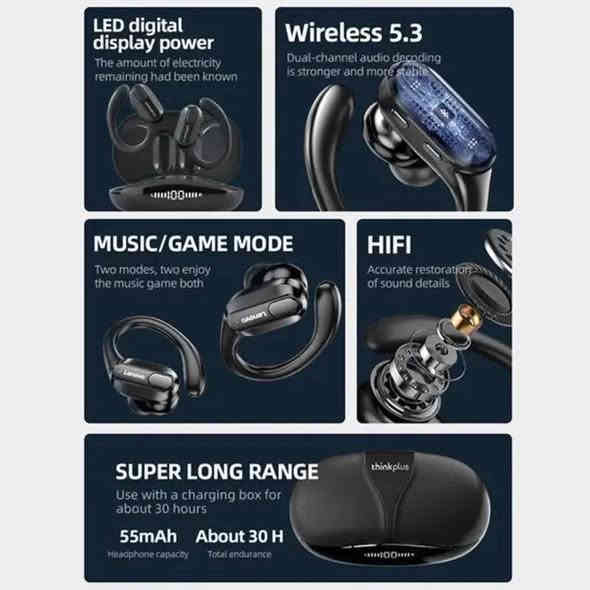 -من شركة Lenovo اصدار XT80. 

-تصميم فريد مناسب للجري والألعاب الرياضية. 

-تربط مع جميع أجهزة الموبايل أندرويد و الايفون. 

-وحتى الايباد و لاب توب. 

-وقت الشحن ساعة ونصف. 

-بمجرد ارجاع السماعة لعلبتها يتم شحنها تلقائيا. 

-العلبة تعطي 40 ساعة تشغيل للسماعة العلبة يظهر بها -نسبة الشحن بالأرقام. 

-منفذ الشحن : type c. 

-مقاومة للماء. 

-تتوفر بها ميزة عزل الضوضاء بلوتوث تقنية 5.3. 

-جديد لوك بالجيس گبس شركة.

-لون اسود.

-جديد لوك بالجيس گبس شركة. 

-شرط تفحص يلا تستلم الطلب. 

-توجد خدمة توصيل للمحافظات كافة

اتصل بنا على الرقم التالي 

*********** يوجد واتساب
