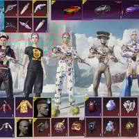 حساب ببجي • مستوى 86 • بدلات ميثك 80