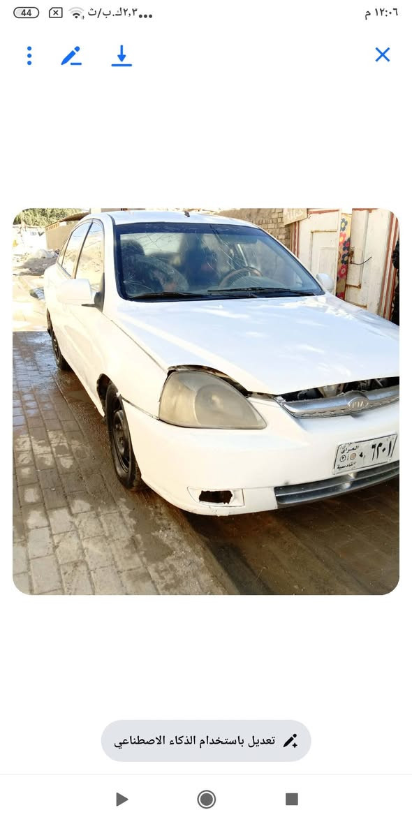 السلام عليكم كيه ريو موديل الفين واربعه رقم قادسيه  السعر 26وبيها مجال الاستفسار الاتصال على رقم ***********
