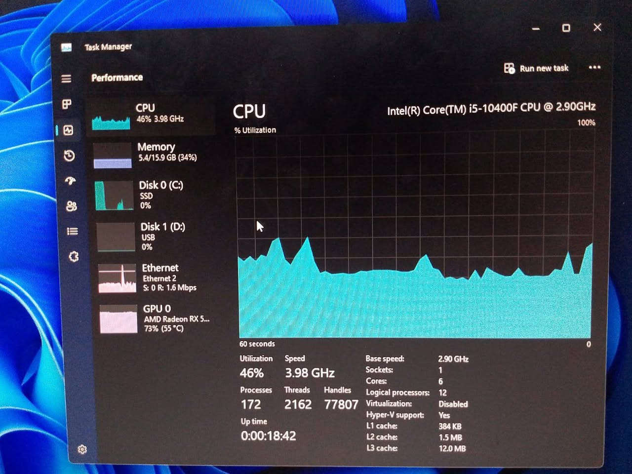 تجميعه للبيع
Asus H510M-A Wifi 
I5 10400F
16GB 8x2 Kingston DDR4 
128GB Nvme Gen3
XFX RX5600XT
PSU 650W
Windows 11 Pro
السعر725 الف وبيها مجال توصيل موجود مكاني بغداد المنصور متوفر على  المازنجر والوتساب
0774-858-0773


**إذا كنت صاحب هذا الإعلان وتريد حذفه لأي سبب، رجاءا أرسل رسالة إلى الدعم الفني**