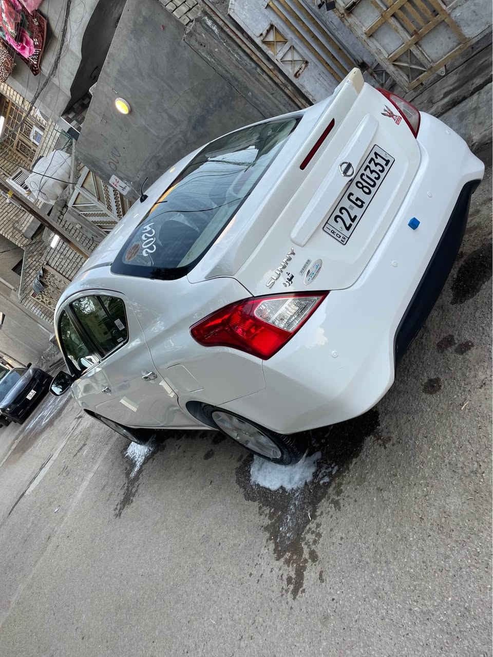 سلام عليكم 
نيسان صني 2024 مصريه ماشيه 57 الف السيارة جديدة لووك تايرات الشركة بعدها جواها صاير بيها صبغ چاملغ وربع الصندوگ راجع بيها طفل وطاخها بالحايط وسعرها 115 قفل قفل والشراي يتصل ***********
*********** واتساب بغداد, العراق
