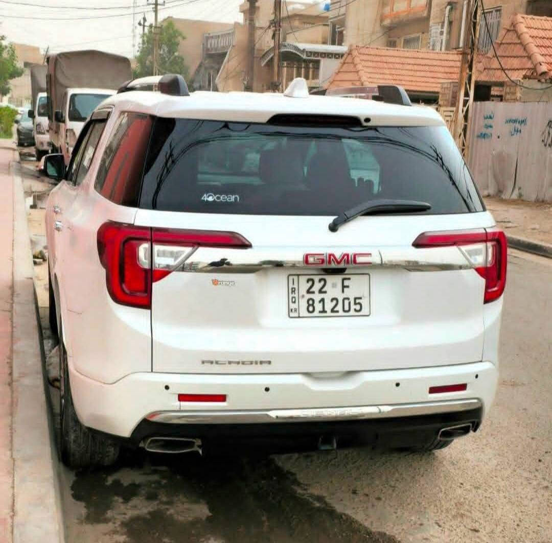 جمسي اكاديا دينالي 2022
فول المواصفات:  بانوراما 
اشاير بالمري 
كشنات كهرباء 
كشنات حضن 
محرك 3.6
نضام ملاحه 
تشغيل عن بعد 
حساسات امامي خلفي 
ويل عشرين بلادي 
شفتات ستيرن
مثبت سرعه  
نضام تزحلق 
نضام gbs
كشنات تدفئه تبريد
سستم سماعات 
رادار خلفي 
رادار جانبي 
شاشا ابل كار بلي 
وبقية المواصفات الدينالي معروفه مايحتاج اذكرهن 

حادث تبديل بنيد + جاكلغ نفسه + رصعتين بارد 
1GKKNPLS3NZ168321
السياره بأسمي-
عنواني بغداد البلديات 
للاستفسار ***********
