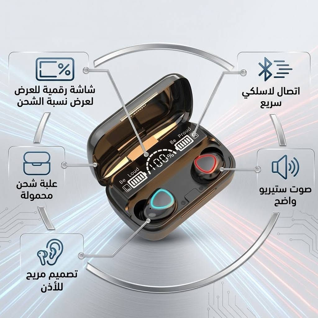 اسم الماركة:
M10
النوع:
سماعة أذن لاسلكية Bluetooth مع باور بانك
الكمية:
1 طقم
بلد الصنع:
الصين
اللون:
أسود
الوزن:
حوالي 120 جم                                                             السعر💥🔥                                                                   تواصل معنا على الخاص📧


**إذا كنت صاحب هذا الإعلان وتريد حذفه لأي سبب، رجاءا أرسل رسالة إلى الدعم الفني**