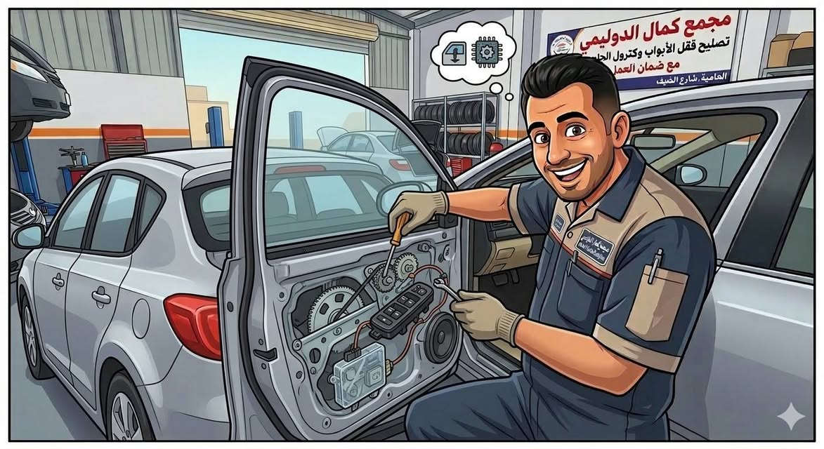 سيارتك حديثة والكيلون بدأ مايقفل مثل اول؟ 
لو الجام مالتها "صعب ينزل " مثل قبل؟ 🤔
​لا تخليها تكبر وتسببلك إزعاج.. 
زورونا بمجمع كمال الدليمي
 بالعامرية
 عدنا كادر "أصابعهم ذهب" لتبديل وتصليح:
​خدماتنا تشمل:
✅ تبديل وتصليح كيلونات الأبواب (لكافة أنواع السيارات).
✅ صيانة وتصليح كنترول الجام (يرجع مثل الجديد).
✅ قفل الجنطة (صيانة وضبط دقيق).
​ليش تختارنا؟
​كادر مختص: أصحاب خبرة ودقة بالعمل.
​ضمان حقيقي: نضمنلك الشغل، وإذا مو تمام نرجعلك الحق.
​سرعة بالانجاز: وقتك ثمين عدنا.
​📍 العنوان: بغداد - العامرية - شارع المضيف.
📞 للاستفسار والحجز: ***********
