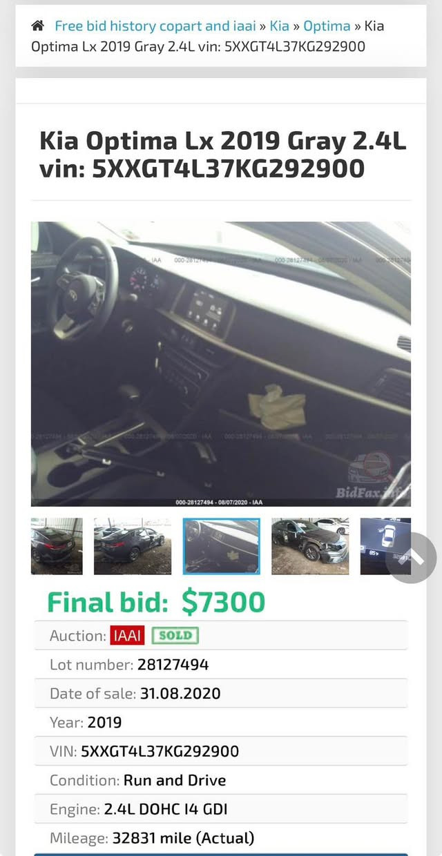 kia optima
موديل ٢٠١٩ نيو مواسفات مكينة نكراوةتةوة ٦٠ مايل روشتوة سي بارجة و نيو بوياخ بي زوري بي ارباك 
سعري ١٢٨ مجال شوين هةولير 
*********** أربيل, العراق
