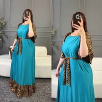 فستان نسائي • قماش زبدة تركي • فري سايز