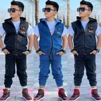 طقم جينز • ٣ قطع • ٣-١٣ سنة