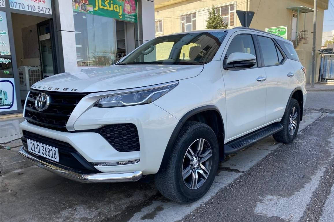 تۆیۆتا فۆرچنەر 2021 دەبڵ اکسل 
تەنها 57 هەزار کم ڕۆشتووە 
بي برياه ليدراوى نيه  
 تبريد مركزى
هيج شوخت بيوه نيه 
مه كينه ى نه كراره وه ته وه
هه موكيانى به شه رت

سعر : لە کۆمێنت داوای بکە ڕاستەوخۆ بۆت دێت 🤖 

دینار مەسرەفی تێدا نییە 
 شوين سليمانيه 

ژمارەی خاوەنەکەی 
***********
