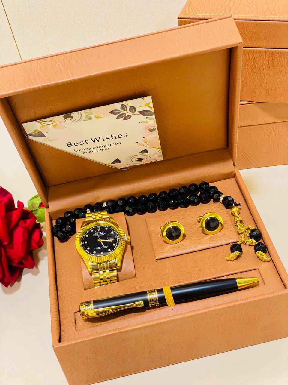 ❤️ بوكس هدية عيد الحب ❤️
لان انتو تستحقون كل شي مميز  احلا واجمل بكج مميز رجالي تهدوا للأب او للحبيب او الاخ او اي غالي عليكم

🎁 البوكس مكون من :
ساعه رولكس + مسبحه + قلم + ازرار بزمه + كارت معايده 
❤️‍🔥-أناقة الرجل تبدأ من ساعة يده 💋
رولكس ROLEX 🔥
✅مقاومة للماء 
✅مقامة للخدش
✅لون ثابت
✅ علبة الماركة
✅طلاء ثابت , ضد الخدش
✅تحتوي على تاريخ 
❤️‍🔥- ساعة 
❤️‍🔥- مسبحه حجر 
❤️‍🔥- قلم 
❤️‍🔥- ازرار بزمه 
❤️‍🔥- كارت معايدة 

سعر البوكس ٢٠ الف 
🚘 يوجد خدمة توصيل لجميع محافظات العراق ٤ الاف 🚘


**إذا كنت صاحب هذا الإعلان وتريد حذفه لأي سبب، رجاءا أرسل رسالة إلى الدعم الفني**