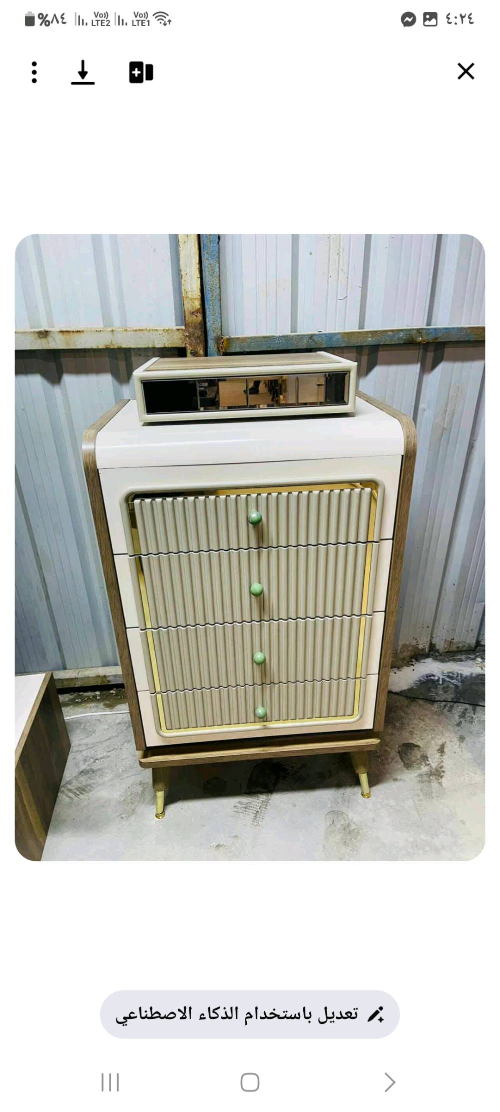 غرفة تركي  🇹🇷  اصليه مودرن صبغ حراري مودرن 
 نظام أبواب وسلايت  💢
مع أناره ✨
9قطع
نضافه 90/💯 
🦾 ضهر بلوك
 سرير مخزن 🛌
سعره مليون و100💸
 شد ونقل مجاني داخل بغداد توصيل المحافظات بكروه 
عمولة 100😍😍