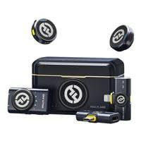 هذا المنتج هو ميكروفون Hollyland Lark M2 اللاسلكي، وهو نظام ميكروفون مصمم لصناع المحتوى. 
 

الوزن: يتميز بخفة وزنه الشديدة، حيث تزن وحدة الإرسال 9 جرامات فقط. 
جودة الصوت: يوفر تسجيل صوت عالي الدقة بتردد 48 كيلوهرتز/24 بت. 
عمر البطارية: تصل مدة تشغيل الميكروفون إلى 10 ساعات، وتمتد إلى 40 ساعة باستخدام علبة الشحن. 
التوافق: هذا الإصدار مزود بمنفذ USB-C لتوصيله بالهواتف الذكية والأجهزة المتوافقة.


**إذا كنت صاحب هذا الإعلان وتريد حذفه لأي سبب، رجاءا أرسل رسالة إلى الدعم الفني**