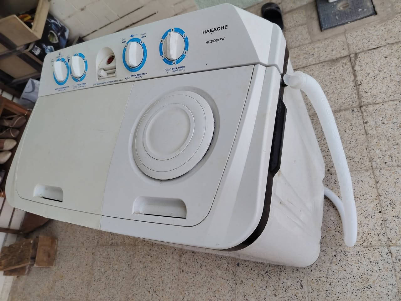 للبيع غساله نوع هيتاشي أخت الجديده نظيفه جدا حجم 15 كيلو كله شغاله غسل تجفيف تصريف ماء تمام وعلى الفحص وبيه ضمان مابيه أي  نقص ولاضرر ولاعطل على وضع الشركه سعره 80 الف في مركز مدينة الحله حي الزهراء قرب جسر الأم في الفرع المقابل لدائرة التقاعد موبايل ***********
