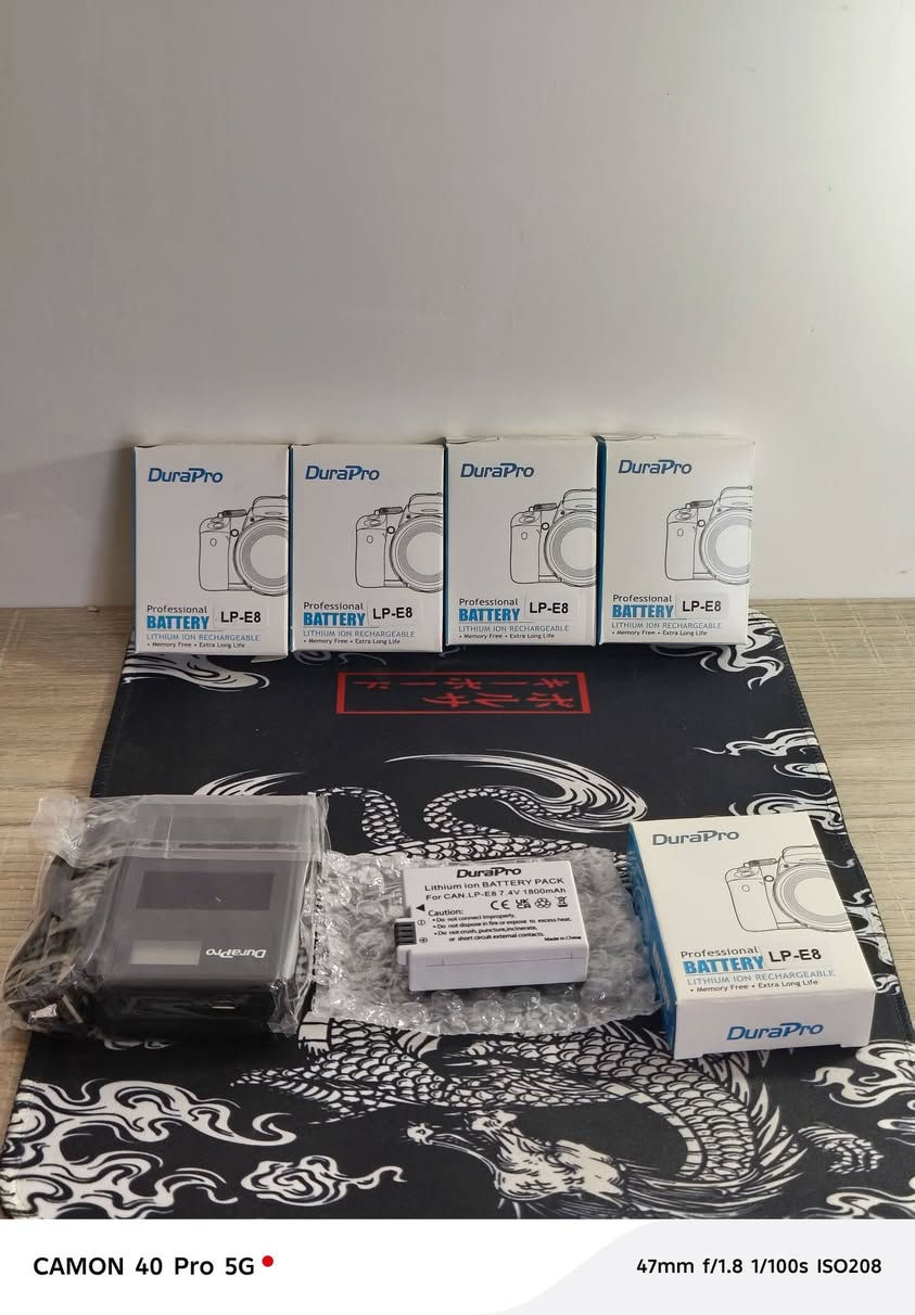سلام عليكم بطاريات كانون🔋
بطاريه من شركه  Durapro العدد 5 وياهن شاحنه 
حجم البطاريه.1800 mAh
السعر 25 كلهن وياهن شاحنه 
مكاني واسط الكوت 
يوجد توصيل لجميع محافضات العراق 
الي يريده يتفضل خاص


**إذا كنت صاحب هذا الإعلان وتريد حذفه لأي سبب، رجاءا أرسل رسالة إلى الدعم الفني**