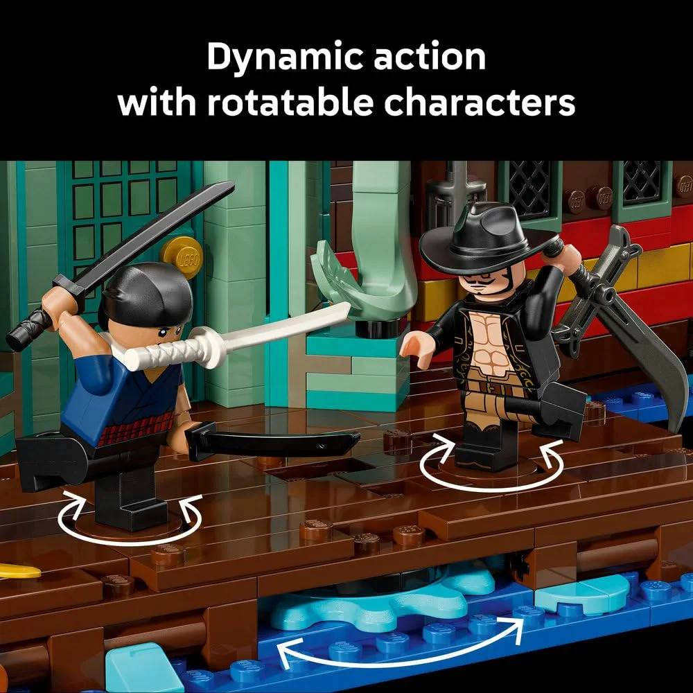 هذه المجموعة هي  ONE PIECE The Baratie Floating Restaurant 
يُجسد هذا المجسم مطعم باراتي العائم الأسطوري المستوحى من سلسلة الأنمي والمانغا الشهيرة ون بيس (One Piece) 
أبرز مواصفات وتفاصيل المجموعة:
عدد القطع: تتكون من 3402 قطعة.
الشخصيات (Minifigures): تتضمن 10 شخصيات مصغرة ومنها: لوفي، زورو، نامي، يوسوب، سانجي، زيف، نائب الأدميرال غارب، هلميبو، كوبي، وميهوك مع قارب التجديف الخاص به.
المميزات الداخلية: تصميم على شكل سفينة يضم غرفاً متعددة قابلة للوصول مثل المطبخ، مناطق تناول الطعام، غرفة الكنز، ومسكن الشيف زيف. توفرة لدينا للبيع 
يوجد توصيل لجميع المحافظات 
واتساب ***********
